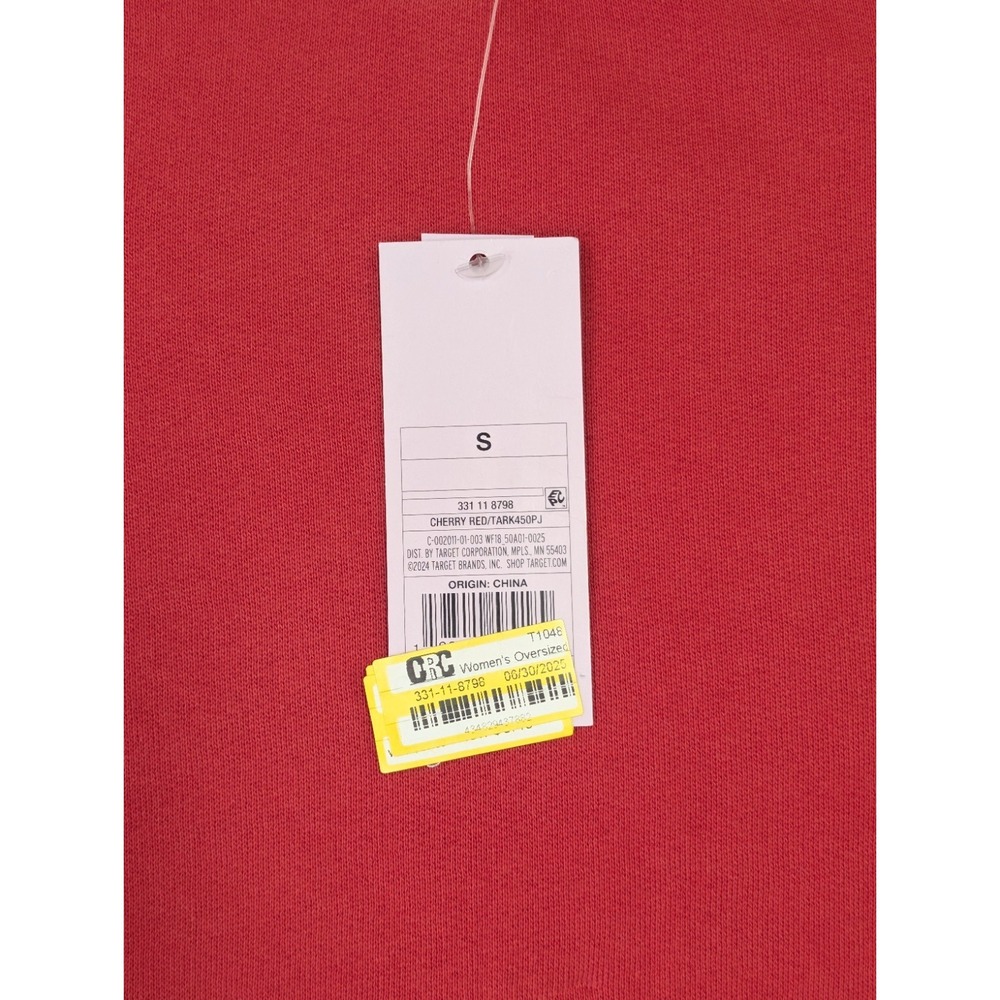⭐C3 Wild Fable Distressed/Faded Sweatshirt Red Keep Dreaming Size S - Picture 6 of 7